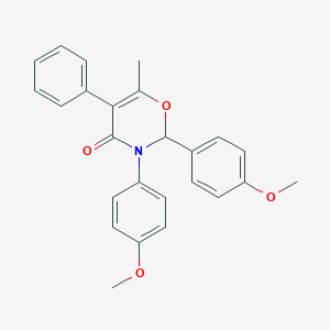 molecular formula C25H23NO4 B312858 2,3-bis(4-methoxyphenyl)-6-methyl-5-phenyl-2H-1,3-oxazin-4-one 