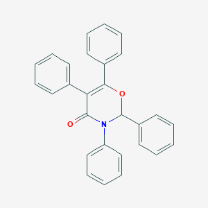molecular formula C28H21NO2 B312860 2,3,5,6-tetraphenyl-2,3-dihydro-4H-1,3-oxazin-4-one 
