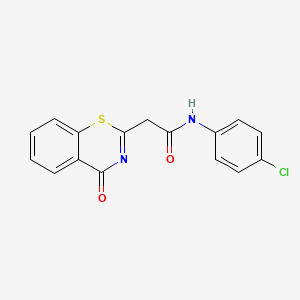 N-(4-chlorophenyl)-2-(4-oxo-4H-1,3-benzothiazin-2-yl)acetamide