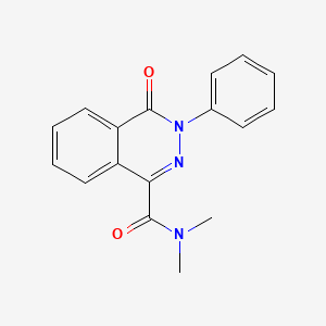molecular formula C17H15N3O2 B3128800 N,N-dimethyl-4-oxo-3-phenyl-3,4-dihydro-1-phthalazinecarboxamide CAS No. 338975-80-7