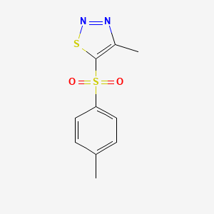4-Methyl-5-[(4-methylphenyl)sulfonyl]-1,2,3-thiadiazole