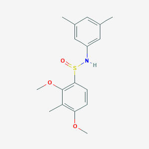 molecular formula C17H21NO3S B3128885 N-(3,5-dimethylphenyl)-2,4-dimethoxy-3-methylbenzenesulfinamide CAS No. 338981-88-7