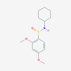 molecular formula C14H21NO3S B3128906 N-环己基-2,4-二甲氧基苯磺酰胺 CAS No. 338982-04-0