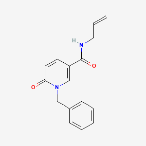 molecular formula C16H16N2O2 B3128931 1-benzyl-6-oxo-N-prop-2-enylpyridine-3-carboxamide CAS No. 339008-82-1