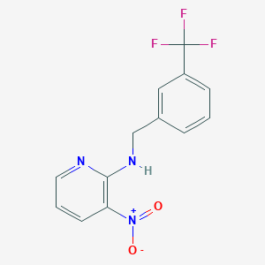 molecular formula C13H10F3N3O2 B3128959 3-nitro-N-[3-(trifluoromethyl)benzyl]-2-pyridinamine CAS No. 339009-88-0