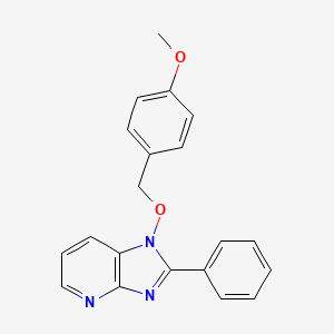 molecular formula C20H17N3O2 B3128963 1-[(4-methoxybenzyl)oxy]-2-phenyl-1H-imidazo[4,5-b]pyridine CAS No. 339010-00-3