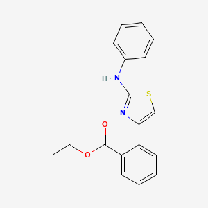 Ethyl 2-(2-anilino-1,3-thiazol-4-yl)benzenecarboxylate