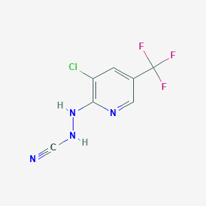 molecular formula C7H4ClF3N4 B3128995 [[3-Chloro-5-(trifluoromethyl)pyridin-2-yl]amino]cyanamide CAS No. 339010-77-4