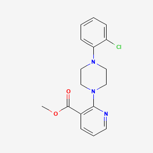molecular formula C17H18ClN3O2 B3129021 Methyl 2-[4-(2-chlorophenyl)piperazin-1-yl]pyridine-3-carboxylate CAS No. 339011-23-3