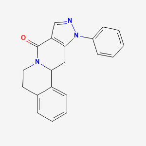 molecular formula C20H17N3O B3129067 15-phenyl-10,14,15-triazatetracyclo[8.7.0.02,7.012,16]heptadeca-2,4,6,12(16),13-pentaen-11-one CAS No. 339011-98-2