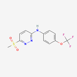 6-(methylsulfonyl)-N-[4-(trifluoromethoxy)phenyl]-3-pyridazinamine