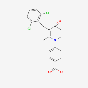 methyl 4-[3-(2,6-dichlorobenzyl)-2-methyl-4-oxo-1(4H)-pyridinyl]benzenecarboxylate