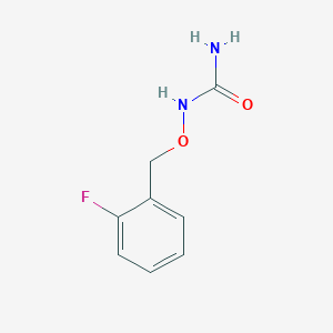 molecular formula C8H9FN2O2 B3129183 N-[(2-fluorobenzyl)oxy]urea CAS No. 339017-53-7