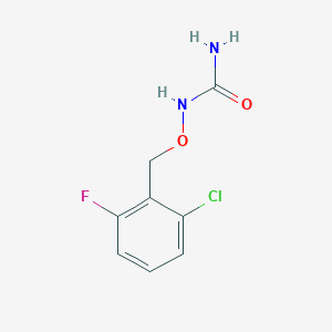 molecular formula C8H8ClFN2O2 B3129186 [(2-Chloro-6-fluorophenyl)methoxy]urea CAS No. 339017-55-9