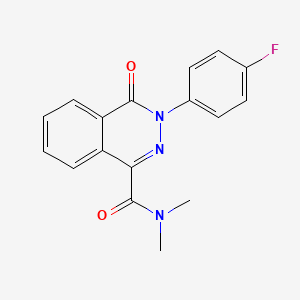 molecular formula C17H14FN3O2 B3129331 3-(4-fluorophenyl)-N,N-dimethyl-4-oxophthalazine-1-carboxamide CAS No. 339021-31-7