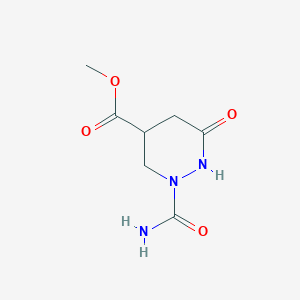 Methyl 2-(aminocarbonyl)-6-oxohexahydro-4-pyridazinecarboxylate