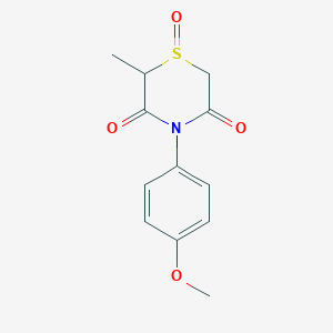 4-(4-Methoxyphenyl)-2-methyl-1-oxo-1,4-thiazinane-3,5-dione