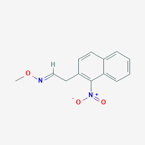 molecular formula C13H12N2O3 B3129499 2-(1-nitro-2-naphthyl)acetaldehyde O-methyloxime CAS No. 339100-56-0