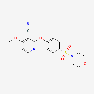 4-Methoxy-2-[4-(morpholinosulfonyl)phenoxy]nicotinonitrile