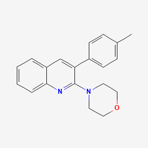 molecular formula C20H20N2O B3129588 3-(4-Methylphenyl)-2-morpholinoquinoline CAS No. 339102-52-2