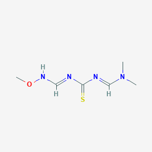 molecular formula C6H12N4OS B3129634 (1E,3E)-1-(dimethylaminomethylidene)-3-[(methoxyamino)methylidene]thiourea CAS No. 339104-19-7