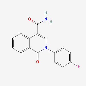 2-(4-Fluorophenyl)-1-oxo-1,2-dihydro-4-isoquinolinecarboxamide