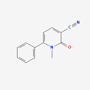 molecular formula C13H10N2O B3129780 1-Methyl-2-oxo-6-phenyl-1,2-dihydro-3-pyridinecarbonitrile CAS No. 339109-23-8
