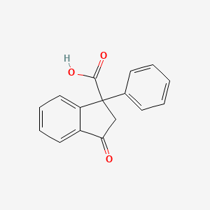 molecular formula C16H12O3 B3129841 3-Oxo-1-phenyl-1-indanecarboxylic acid CAS No. 339116-12-0