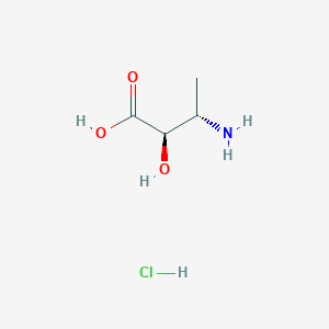 molecular formula C4H10ClNO3 B3129844 (2R,3S)-3-Amino-2-hydroxy-butyric acid hydrochloride CAS No. 339161-04-5