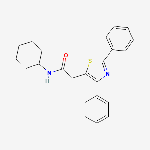 N-cyclohexyl-2-(2,4-diphenyl-1,3-thiazol-5-yl)acetamide