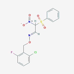 2-nitro-2-(phenylsulfonyl)acetaldehyde O-(2-chloro-6-fluorobenzyl)oxime