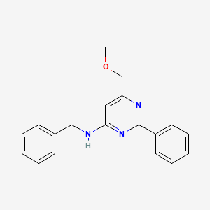 N-benzyl-6-(methoxymethyl)-2-phenyl-4-pyrimidinamine