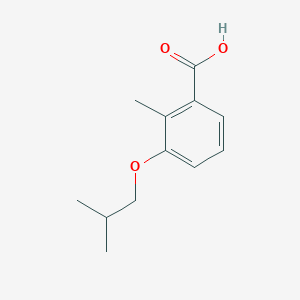 molecular formula C12H16O3 B3130038 Benzoic acid, 2-methyl-3-(2-methylpropoxy)- CAS No. 339544-62-6