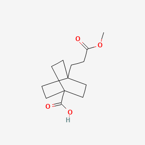 B3130060 4-(2-Methoxycarbonylethyl)bicyclo[2.2.2]octane-1-carboxylic acid CAS No. 340023-15-6