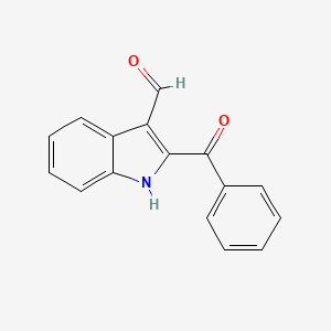 molecular formula C16H11NO2 B3130075 2-benzoyl-1H-indole-3-carbaldehyde CAS No. 34016-31-4