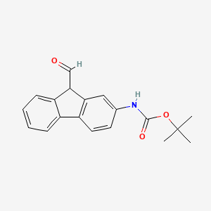molecular formula C19H19NO3 B3130081 9-甲酰基-2-(Boc-氨基)芴 CAS No. 340162-79-0