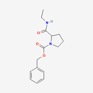 molecular formula C15H20N2O3 B3130113 Benzyl 2-(ethylcarbamoyl)pyrrolidine-1-carboxylate CAS No. 340703-57-3