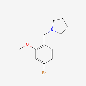 1-(4-Bromo-2-methoxy-benzyl)-pyrrolidine