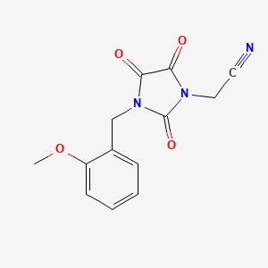 2-[3-(2-Methoxybenzyl)-2,4,5-trioxo-1-imidazolidinyl]acetonitrile