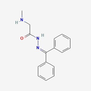molecular formula C16H17N3O B3130264 N'-(diphenylmethylene)-2-(methylamino)acetohydrazide CAS No. 341968-05-6
