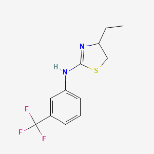 4-ethyl-N-[3-(trifluoromethyl)phenyl]-4,5-dihydro-1,3-thiazol-2-amine