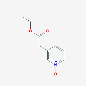 molecular formula C9H11NO3 B3130312 3-Pyridineacetic acid ethyl ester 1-oxide CAS No. 3423-47-0