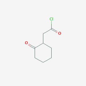 molecular formula C8H11ClO2 B3130317 2-(2-Oxocyclohexyl)acetic acid chloride CAS No. 342402-77-1