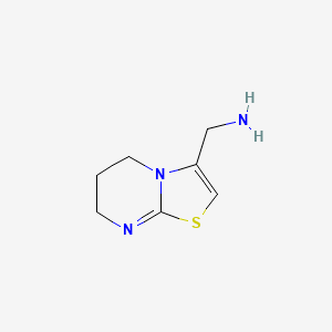 1-(6,7-Dihydro-5H-[1,3]thiazolo[3,2-a]pyrimidin-3-yl)methanamine