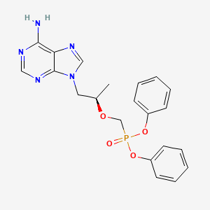 molecular formula C21H22N5O4P B3130352 9-[(2R)-2-(diphenoxyphosphorylmethoxy)propyl]purin-6-amine CAS No. 342631-41-8