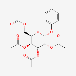 molecular formula C20H24O10 B3130357 Phenyl 2,3,4,6-tetra-O-acetyl-a-D-glucopyranoside CAS No. 3427-45-0
