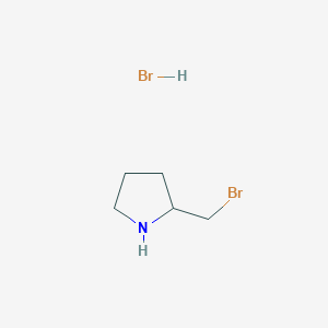 molecular formula C5H11Br2N B3130403 2-(溴甲基)吡咯烷氢溴酸盐 CAS No. 3433-29-2