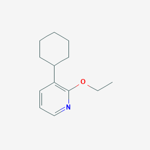 molecular formula C13H19NO B3130408 3-环己基-2-乙氧基吡啶 CAS No. 343318-13-8