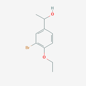 molecular formula C10H13BrO2 B3130432 1-(3-Bromo-4-ethoxyphenyl)ethan-1-ol CAS No. 343331-91-9