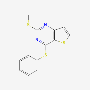 2-(Methylsulfanyl)-4-(phenylsulfanyl)thieno[3,2-d]pyrimidine